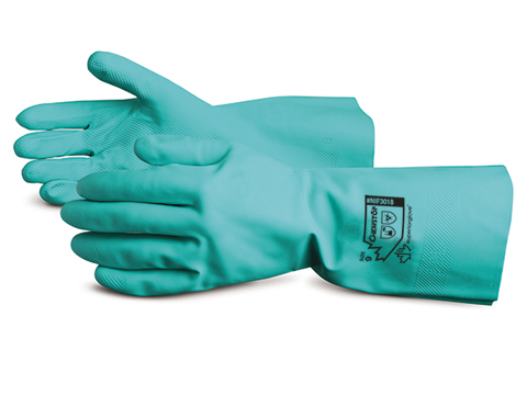 #NIF3018 Superior Glove® Chemstop™ Flock-Lined Nitrile Gloves